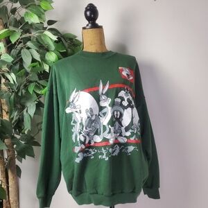 Warner Bros Mens Looney Tunes 1995 Crewneck Pullover XL Sweater